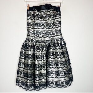 Jessica McClintock Black Lace  Prom Dress